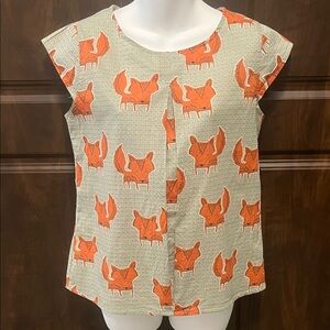 SM Wardrobe Fox Print Blouse